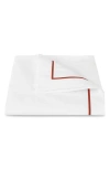 Matouk Bergamo Cotton Percale Duvet Cover In White