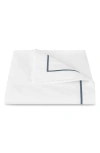 Matouk Bergamo Cotton Percale Duvet Cover In White
