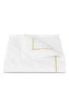 Matouk Bergamo Cotton Percale Duvet Cover In White