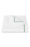 Matouk Bergamo Cotton Percale Duvet Cover In White