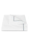 Matouk Bergamo Cotton Percale Duvet Cover In White