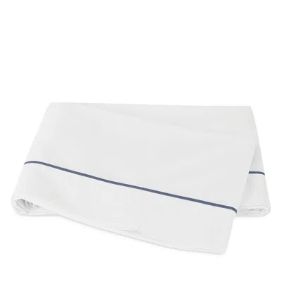 Matouk Bergamo Flat Sheet, Full/queen In Baltic