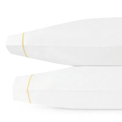 Matouk Bergamo Pillow Case, Standard Pair In Honey