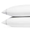 Matouk Bergamo Pillow Case, Standard Pair In Silver