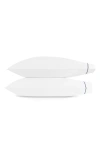 Matouk Bergamo Set Of 2 500 Thread Count Cotton Percale Pillowcases