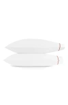 Matouk Bergamo Set Of 2 500 Thread Count Cotton Percale Pillowcases