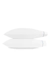 Matouk Bergamo Set Of 2 500 Thread Count Cotton Percale Pillowcases