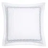 Matouk Brando Embroidered Percale Sham, Euro - Exclusive In Blue
