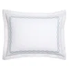 Matouk Brando Embroidered Percale Sham, King - Exclusive In Blue