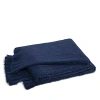 Matouk Bruno Throw Blanket In Navy