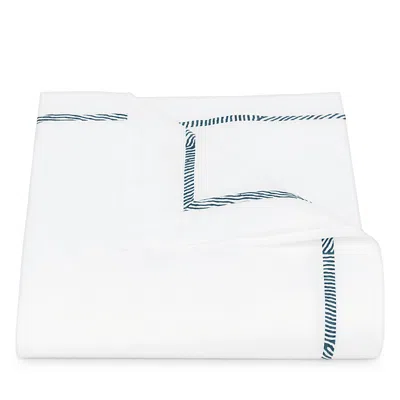 Matouk Burnett Border Duvet Cover, Full/queen In Navy