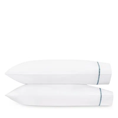 Matouk Burnett Border Standard Pillowcase, Pair In Navy