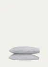 Matouk Burnett Standard Pillowcase, Pair In Nickel