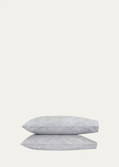 Matouk Burnett Standard Pillowcase, Pair In Nickel