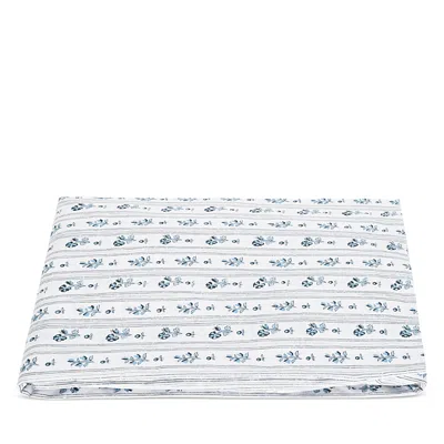 Matouk Cabanon Stripe Fitted Sheet, Full Queen In Blue