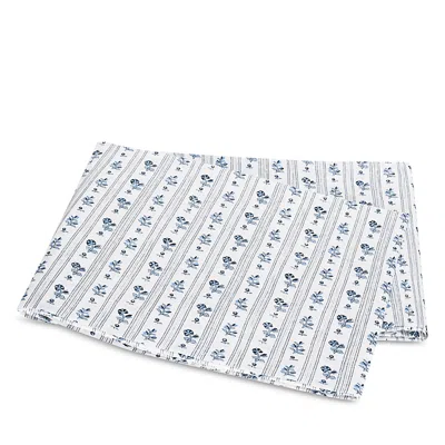 Matouk Cabanon Stripe Flat Sheet, King In Blue