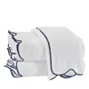Matouk Cairo Scallop Bath Towel In Navy