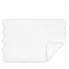 Matouk Cairo Scallop Quilted Mat In Pink
