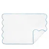 Matouk Cairo Scallop Quilted Mat In White