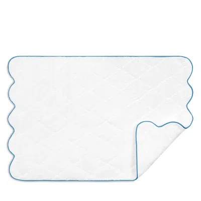 Matouk Cairo Scallop Quilted Mat In White
