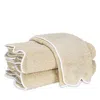 Matouk Cairo Scallop Wash Cloth In Sand/white