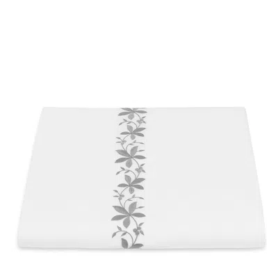 Matouk Callista Duvet Cover, Full/queen In Silver