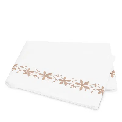 Matouk Callista Flat Sheet, Full Queen In White