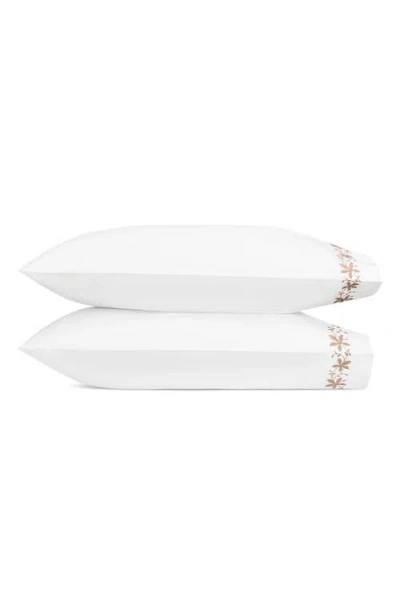 Matouk Callista Set Of 2 Cotton Percale Pillowcases