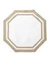 Matouk Casual Couture Octagon Placemats, Set Of 4 In Oat