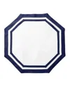 Matouk Casual Couture Octagon Placemats, Set Of 4 In Sapphire