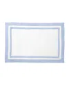 Matouk Casual Couture Rectangle Placemats, Set Of 4 In Ice Blue