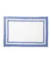 Matouk Casual Couture Rectangle Placemats, Set Of 4 In Sky Blue