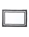 Matouk Casual Couture Rectangle Placemats, Set Of 4 In Smoke Grey