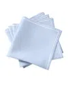 Matouk Casual Couture Satin Stitch Napkins, Set Of 4 In Ice Blue