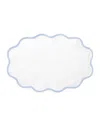 Matouk Casual Couture Scallop Placemats, Set Of 4 In Ice Blue