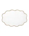 Matouk Casual Couture Scallop Placemats, Set Of 4 In Oat