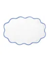 Matouk Casual Couture Scallop Placemats, Set Of 4 In Blue