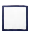 Matouk Casual Couture Square Placemats, Set Of 4 In Blue