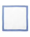 Matouk Casual Couture Boarder Square Placemats, Set Of 4 In Sky Blue