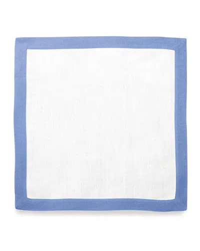 Matouk Casual Couture Square Placemats, Set Of 4 In Sky Blue
