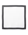 Matouk Casual Couture Square Placemats, Set Of 4 In Black