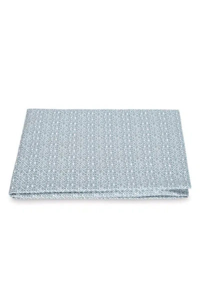 Matouk Catarina 500 Thread Count Fitted Sheet In Hazy Blue