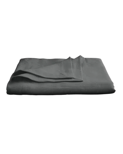 Matouk Chamant Tablecloth, 70" X 90" In Charcoal