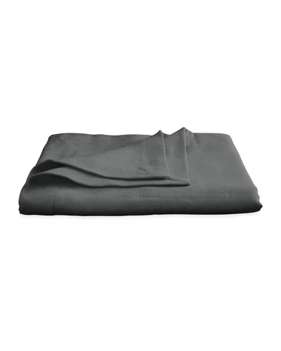 Matouk Chamant Tablecloth, 70 Round In Charcoal