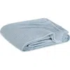 Matouk Chatham Waffle Cotton Blanket In Hazy Blue