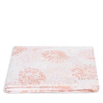 Matouk Chrysanthemum Fitted Sheet, Twin In Pink