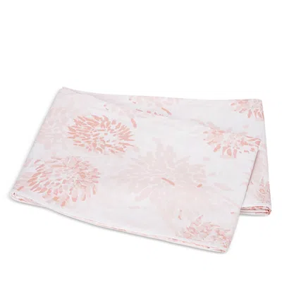Matouk Chrysanthemum Flat Sheet, Twin In Pink