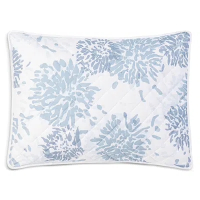 Matouk Chrysanthemum Quilted Boudoir Sham In Blue