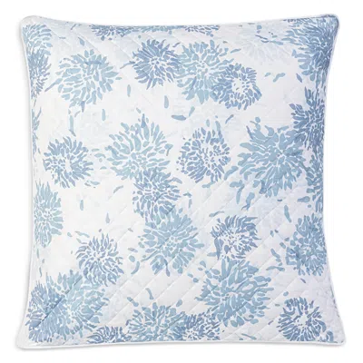 Matouk Chrysanthemum Quilted Euro Sham In Blue