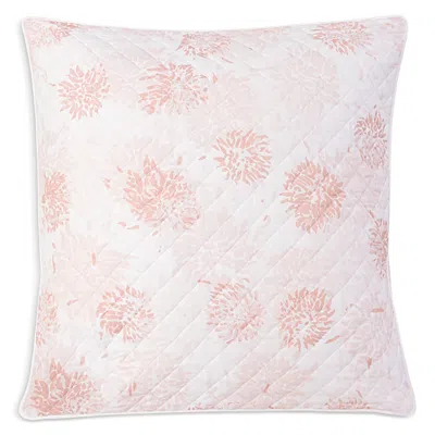 Matouk Chrysanthemum Quilted Euro Sham In Pink